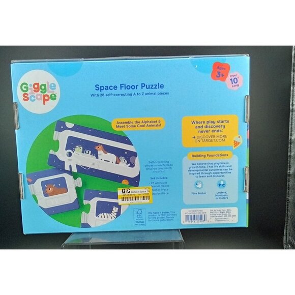 Gigglescape Space Floor Puzzle Ages 3+ Alphabet Animal Themed 28-Piece 10 Ft - Picture 5 of 9